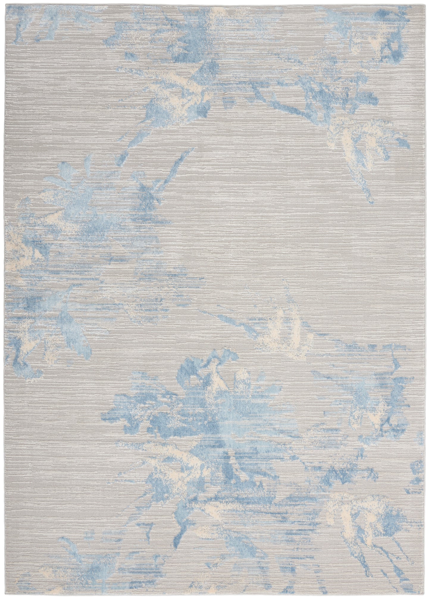 Calvin Klein CK005 Enchanting 5'3" x 7'3" Grey Sky Contemporary Indoor Rug