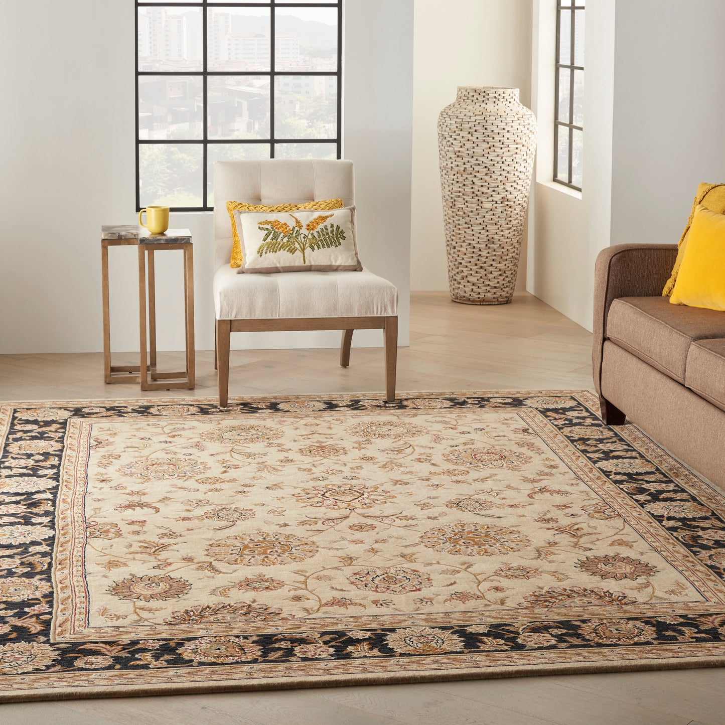 Nourison Nourison 2000 7'9" x 9'9" Beige Traditional Indoor Rug