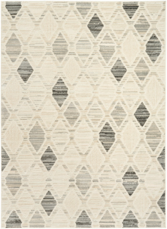 Nourison Serenity Home 5'3" x 7'3" Beige Grey Modern Indoor Rug