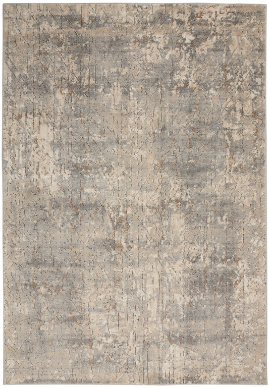 Nourison Quarry 3'9" x 5'9" Beige Grey Modern Indoor Rug