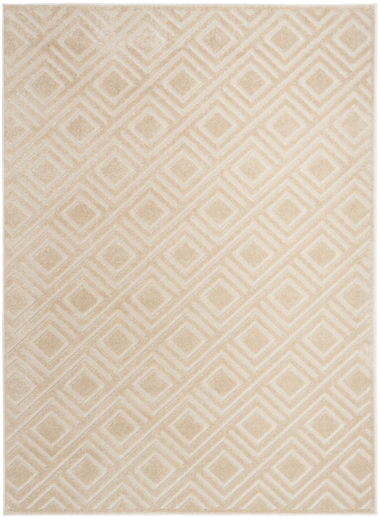 Nourison Care Free 6'7" x 9'2" Beige Modern Indoor Rug