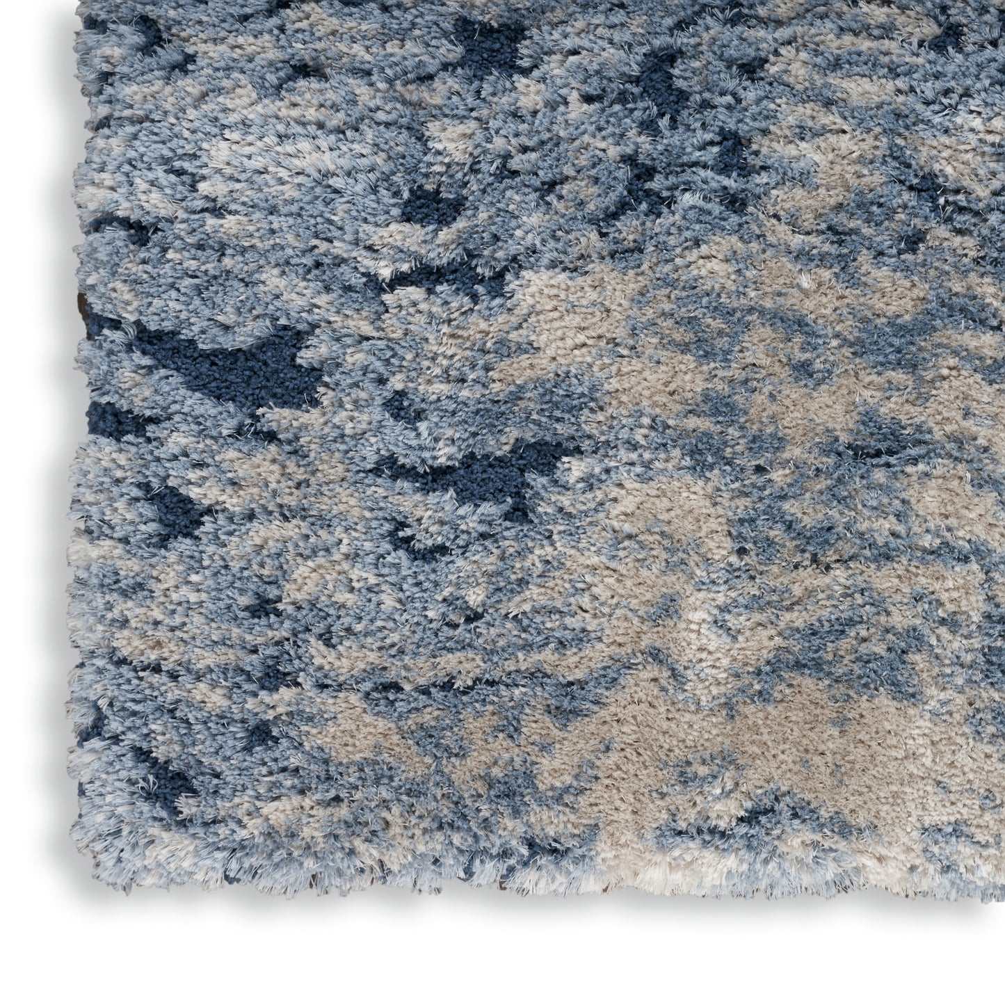 Nourison Dreamy Shag 9' x 12' Light Blue Shag Indoor Rug