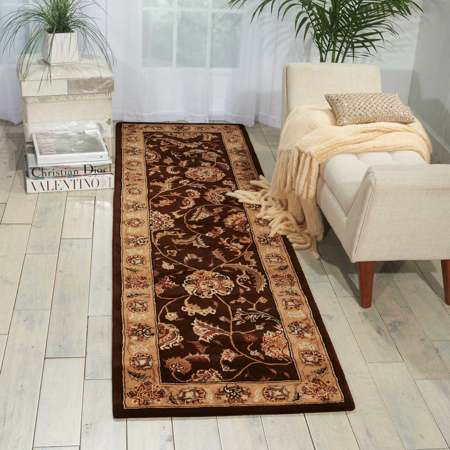 Nourison Nourison 2000 2'3" x 8' Brown Traditional Indoor Rug