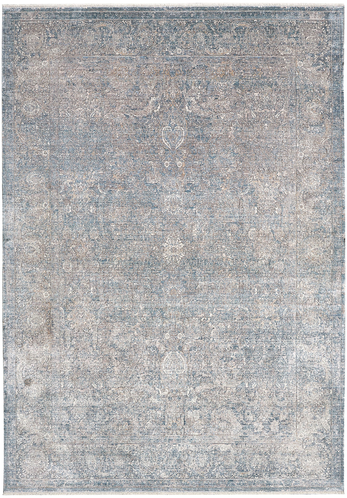 Nourison Starry Nights 5'3" x 7'3" Cream Blue Vintage Indoor Rug