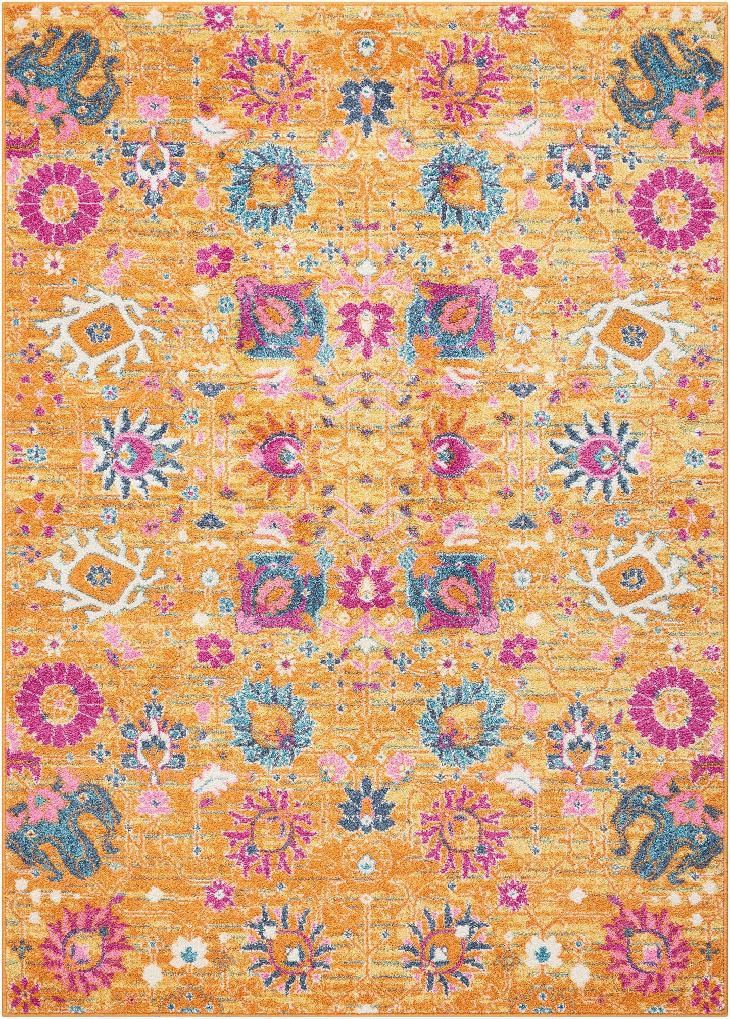 Nourison Passion 6'7" x 9'6" Sunburst Bohemian Indoor Rug