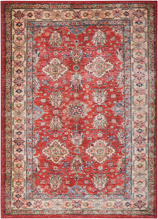 Nourison Fulton 7'10" x 9'10" Red Vintage Indoor Rug