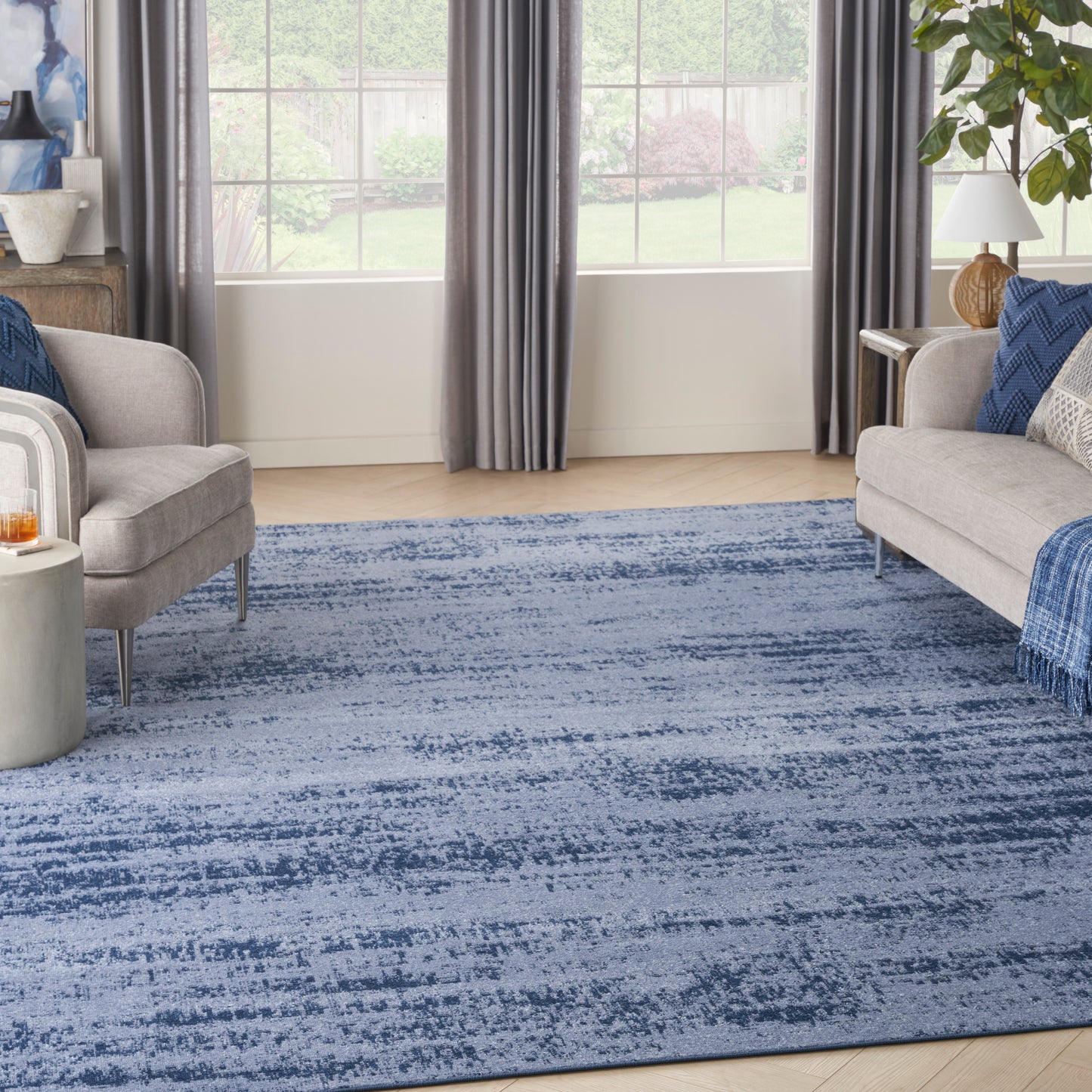 Nourison Nourison Essentials 9' x 12' Denim Modern Rug