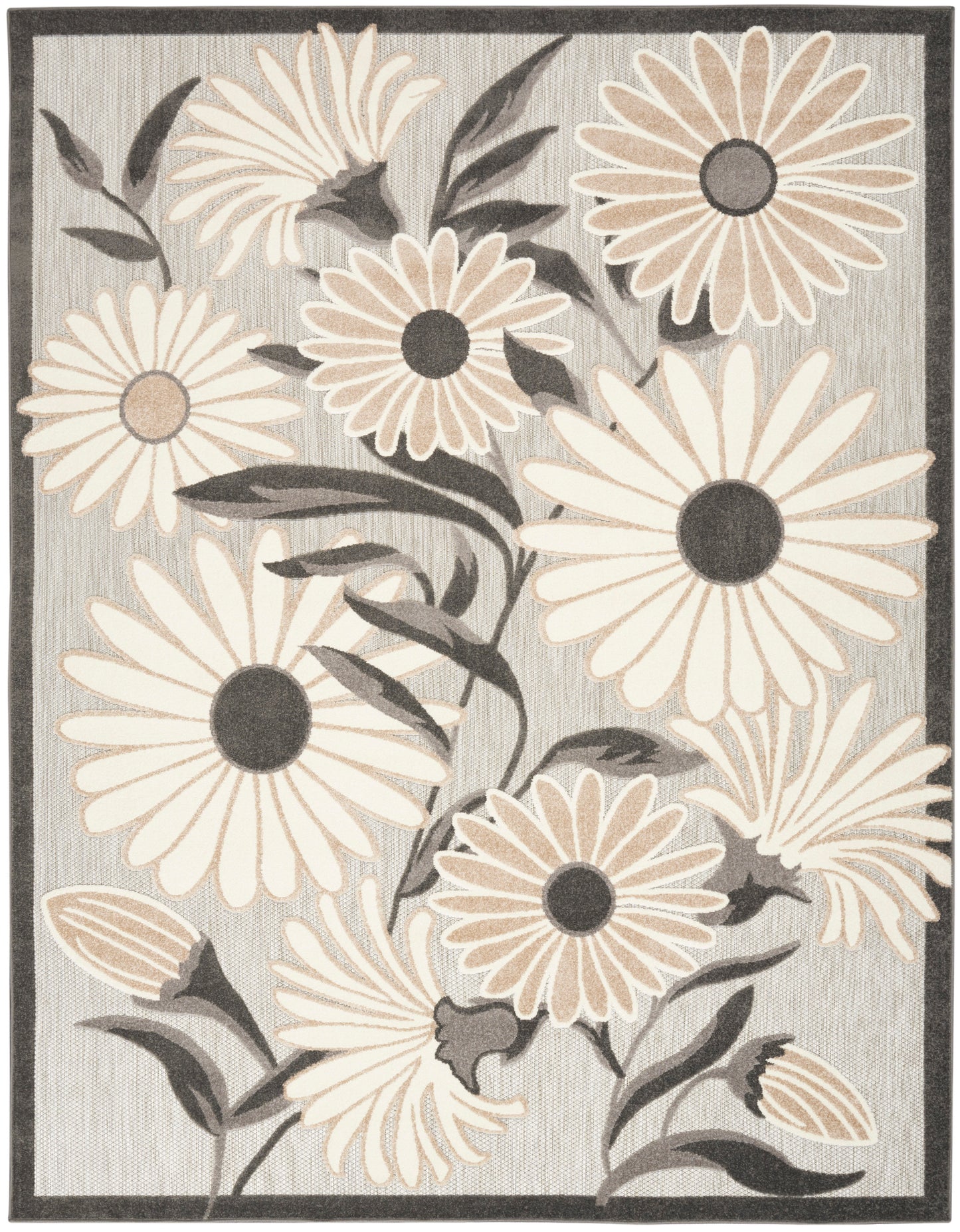 Nourison Aloha 7'10" x 10'6" Beige Contemporary Rug