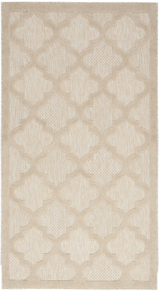 Nourison Easy Care 2' x 4' Cream Modern Rug