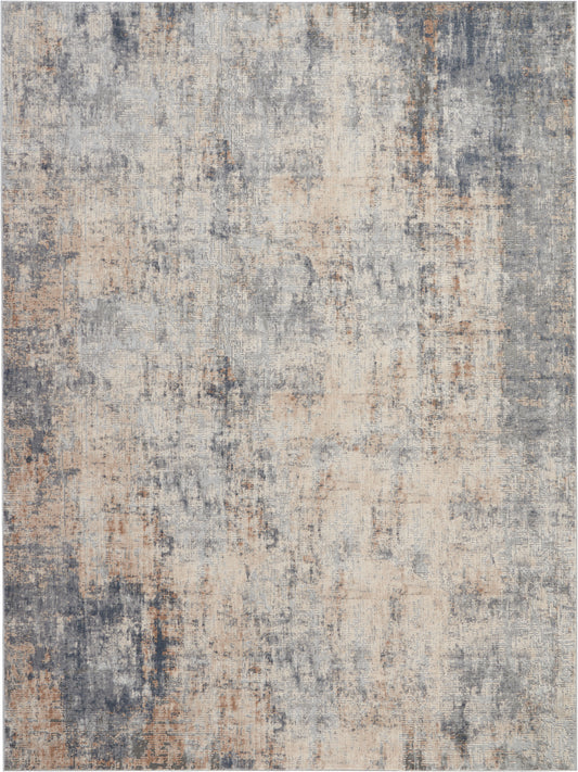 Nourison Rustic Textures 9'3" x 12'9" Grey Beige Modern Indoor Rug