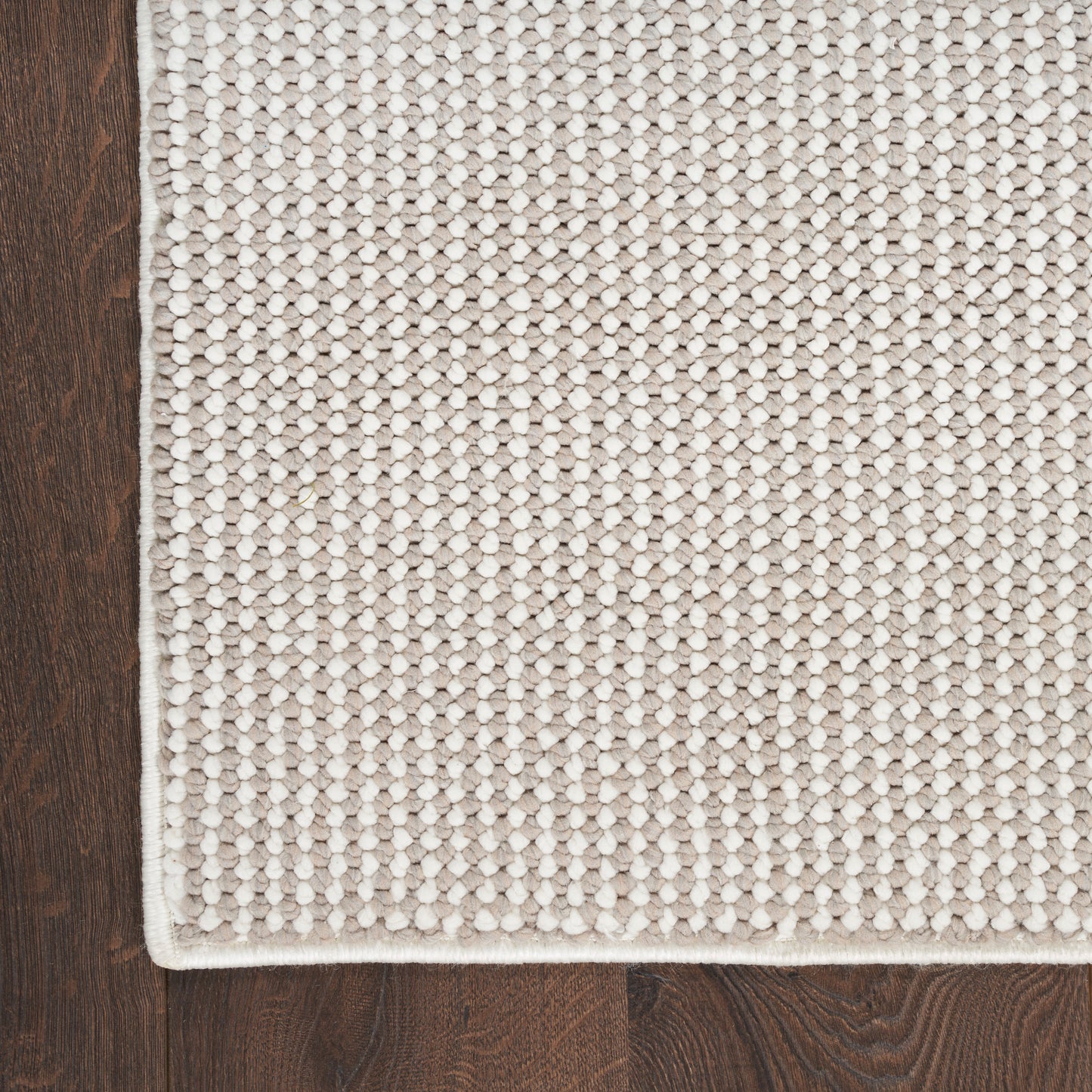 Nourison Natural Texture 5'3" x 7' Ivory Mocha Farmhouse Indoor Rug