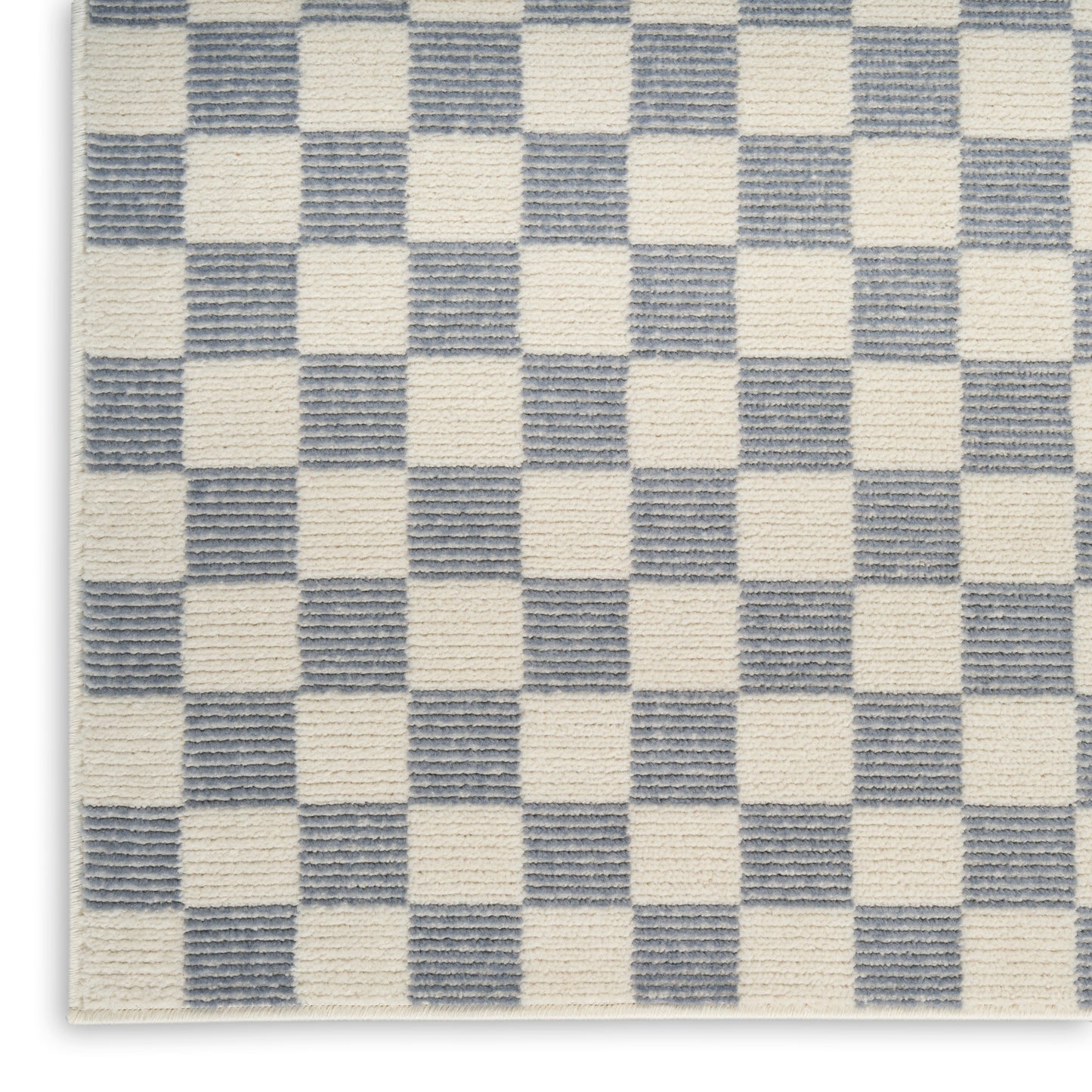 Nourison Serenity Home 6' x 9' Ivory Blue Modern Indoor Rug