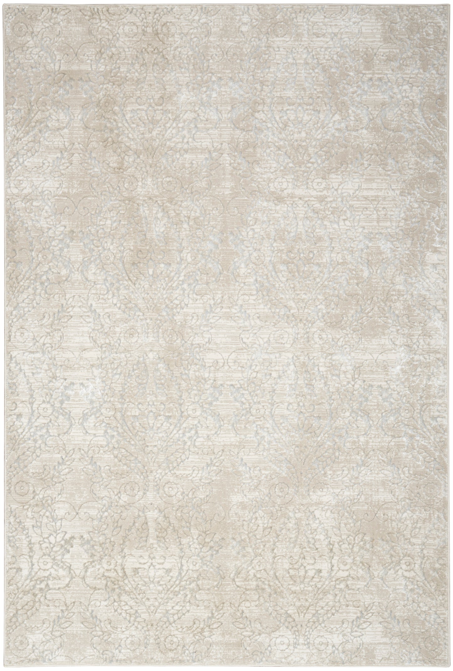 Inspire Me! Home Décor Iliana 3'11" x 5'11" Beige Grey Modern Indoor Rug