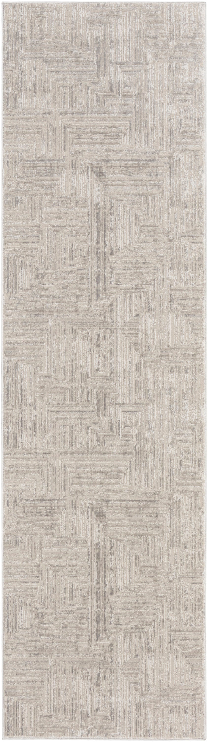 Calvin Klein CK024 Irradiant 2'3" x 7'6" Silver Modern Indoor Rug