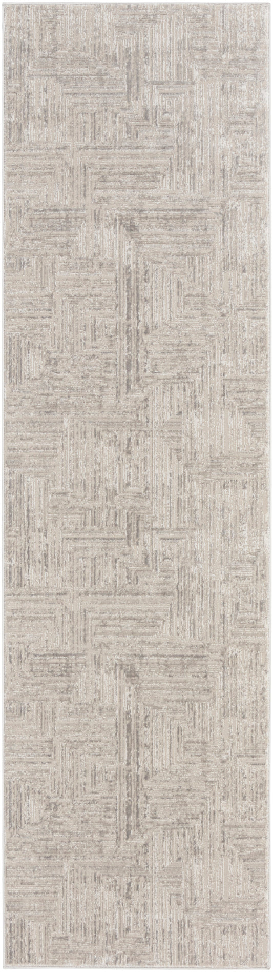 Calvin Klein CK024 Irradiant 2'3" x 7'6" Silver Modern Indoor Rug