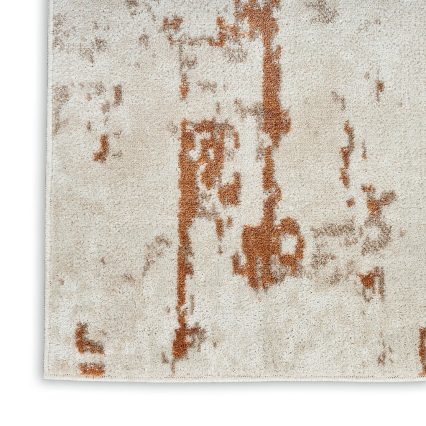 Nourison Quarry 8'10" x 11'10" Ivory Rust Modern Indoor Rug