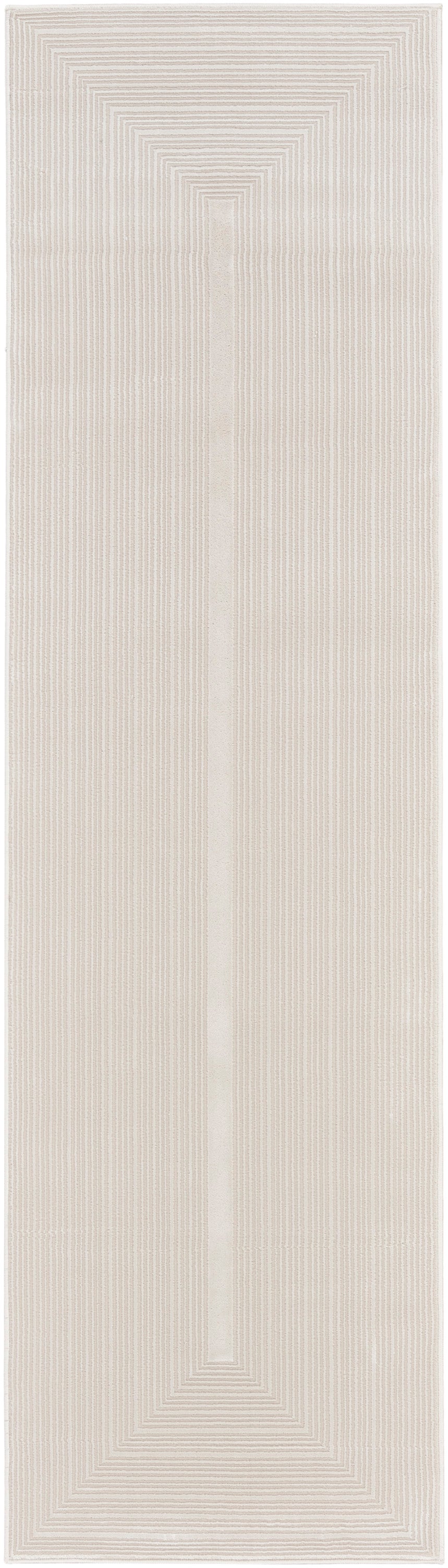 Calvin Klein CK024 Irradiant 2'3" x 7'6" Ivory Modern Indoor Rug