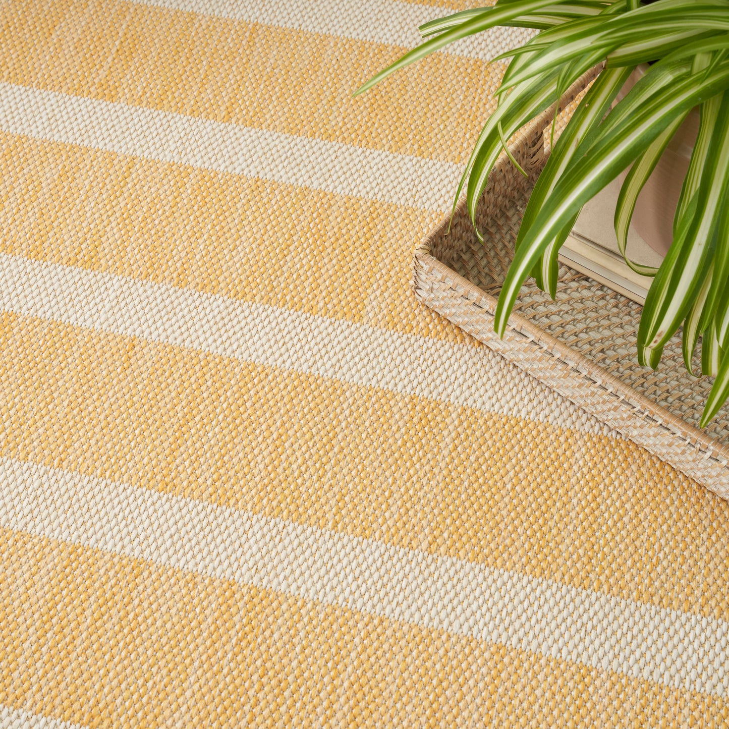 Nourison Positano 8' x 10' Yellow Ivory Modern Rug