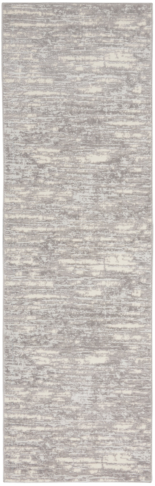 Calvin Klein CK005 Enchanting 2'3" x 7'3" Grey Beige Modern Indoor Rug