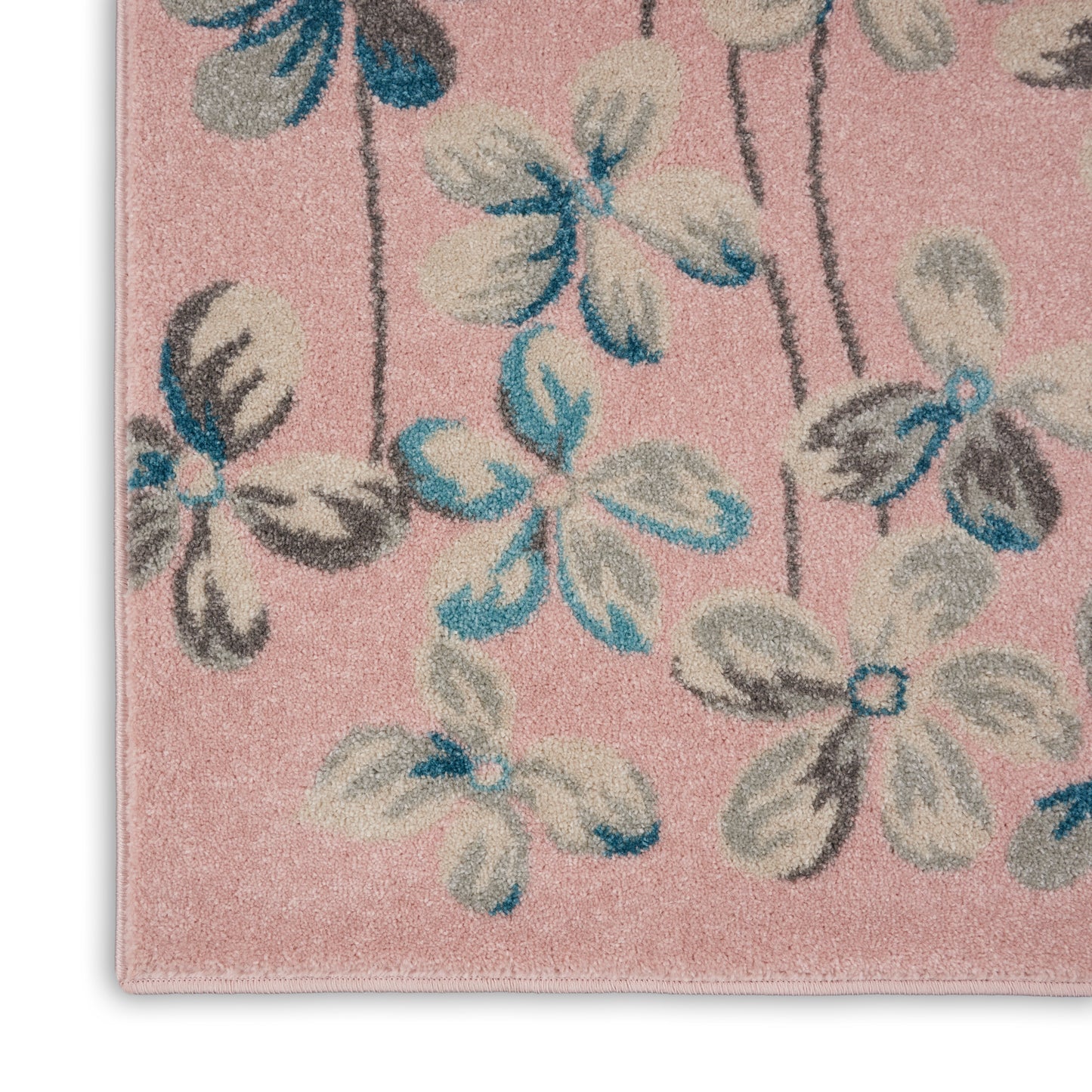 Nourison Tranquil 8'10" x 11'10" Pink Contemporary Indoor Rug