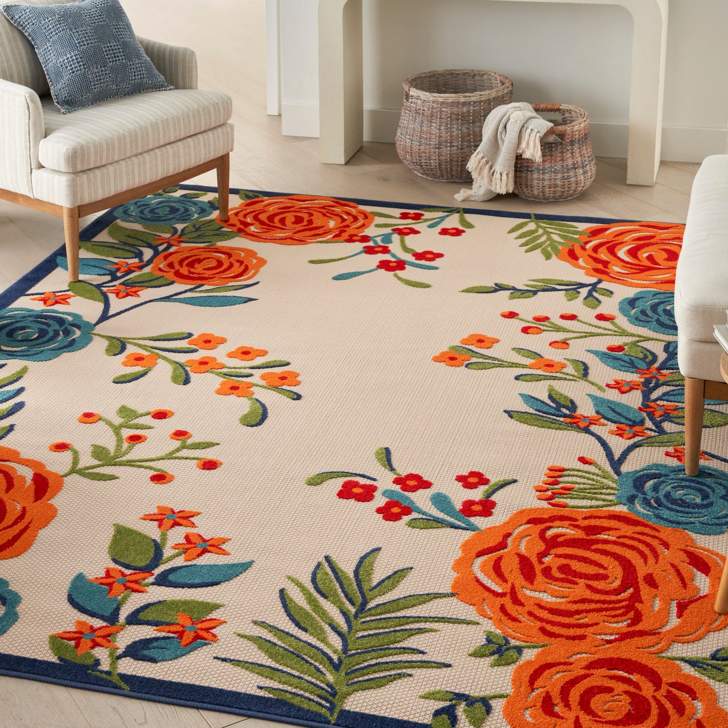 Nourison Aloha 6' x 9' Multicolor Contemporary Rug