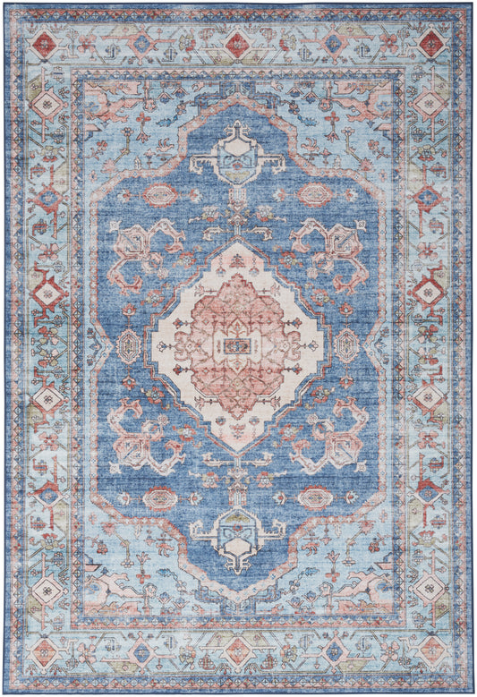 Nourison Fulton 5' x 7' Blue Vintage Indoor Rug