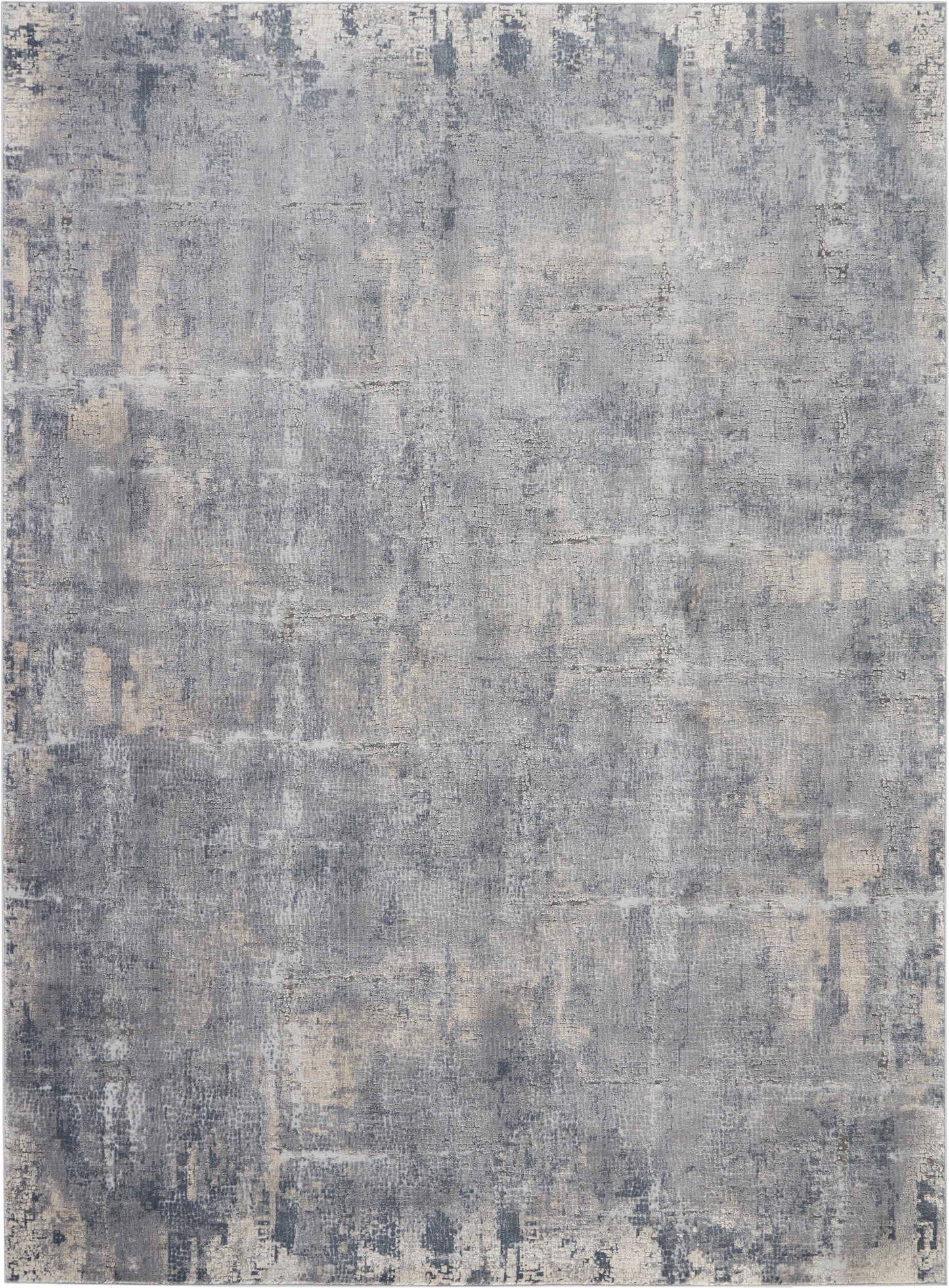 Nourison Rustic Textures 7'10" x 10'6" Grey Beige Modern Indoor Rug