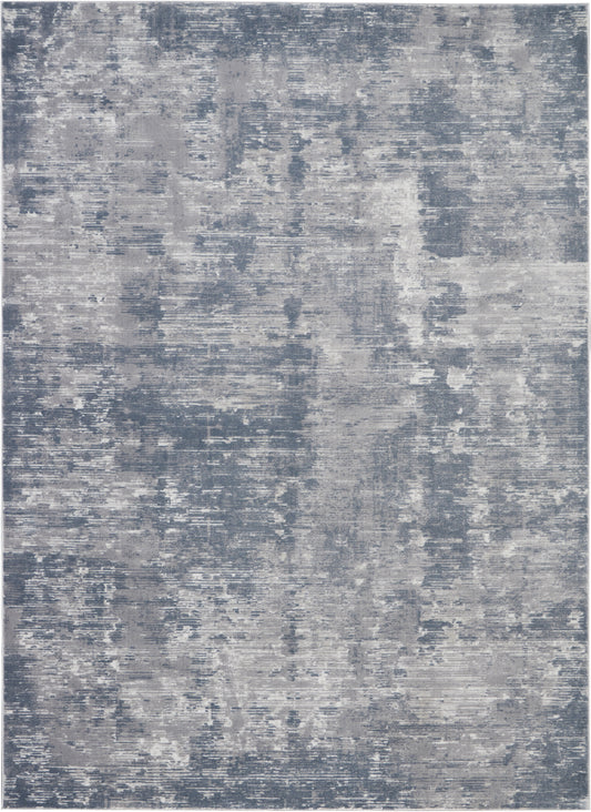 Nourison Rustic Textures 7'10" x 10'6" Grey Modern Indoor Rug