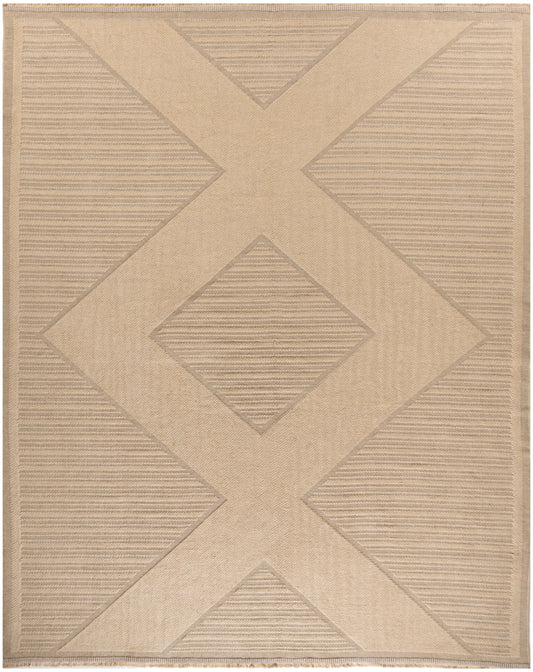 Nourison Washable Jute 7'10" x 9'10" Natural Beige Modern Indoor Rug