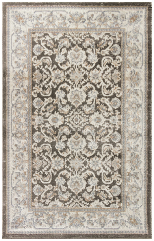 Nourison Serenity Home 3'11" x 5'11" Ivory Grey Blue Vintage Indoor Rug