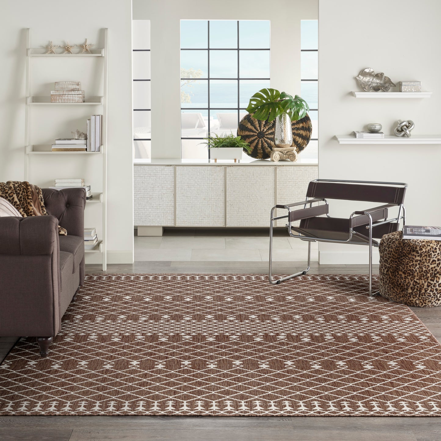 Nourison Positano 9' x 12' Natural Modern Rug