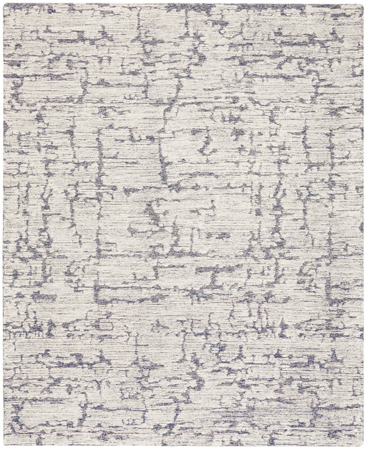 Calvin Klein CK009 Sculptural 7'9" x 9'9" Blue Modern Indoor Rug