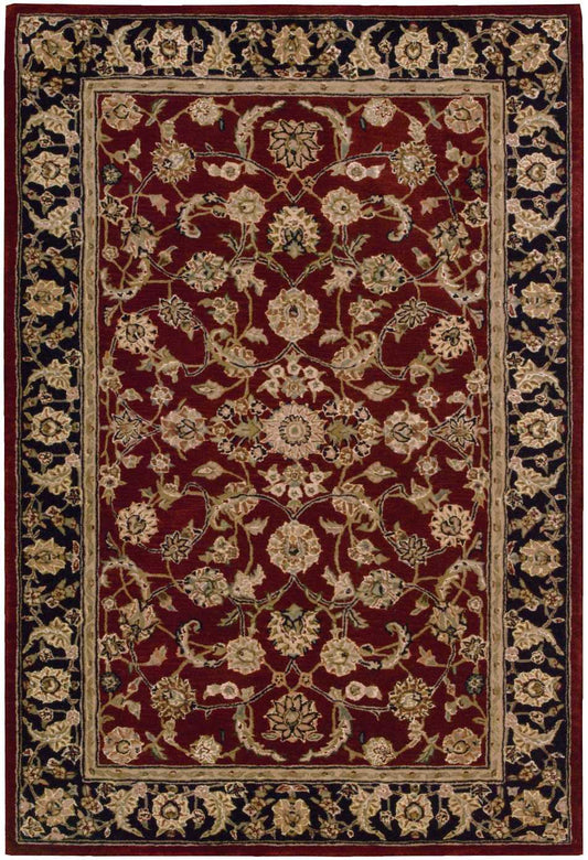 Nourison Nourison 2000 3'9" x 5'9" Burgundy Traditional Indoor Rug