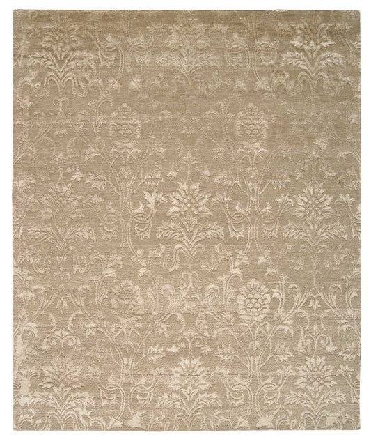 Nourison Silk Shadows 3'9" x 5'9" Light Gold Vintage Indoor Rug