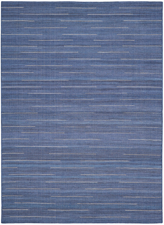 Nourison Interweave 5'3" x 7'3" Navy Modern Indoor Rug