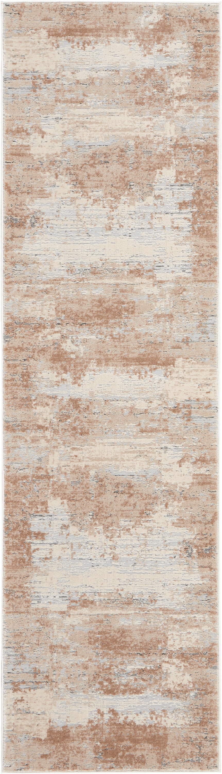 Nourison Rustic Textures 2'2" x 7'6" Beige Modern Indoor Rug