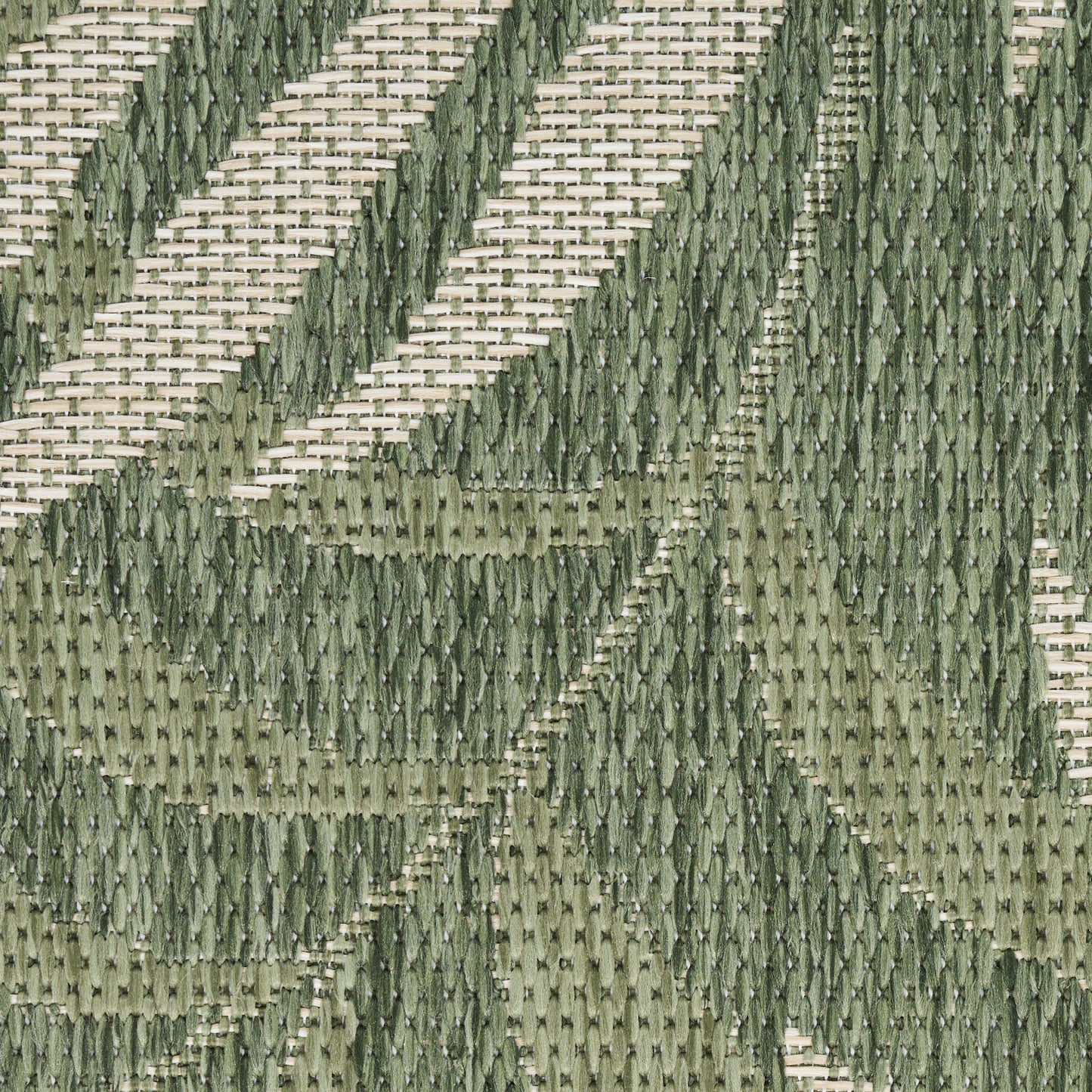 Nourison Garden Oasis 6' x 9' Green Ivory Outdoor Rug