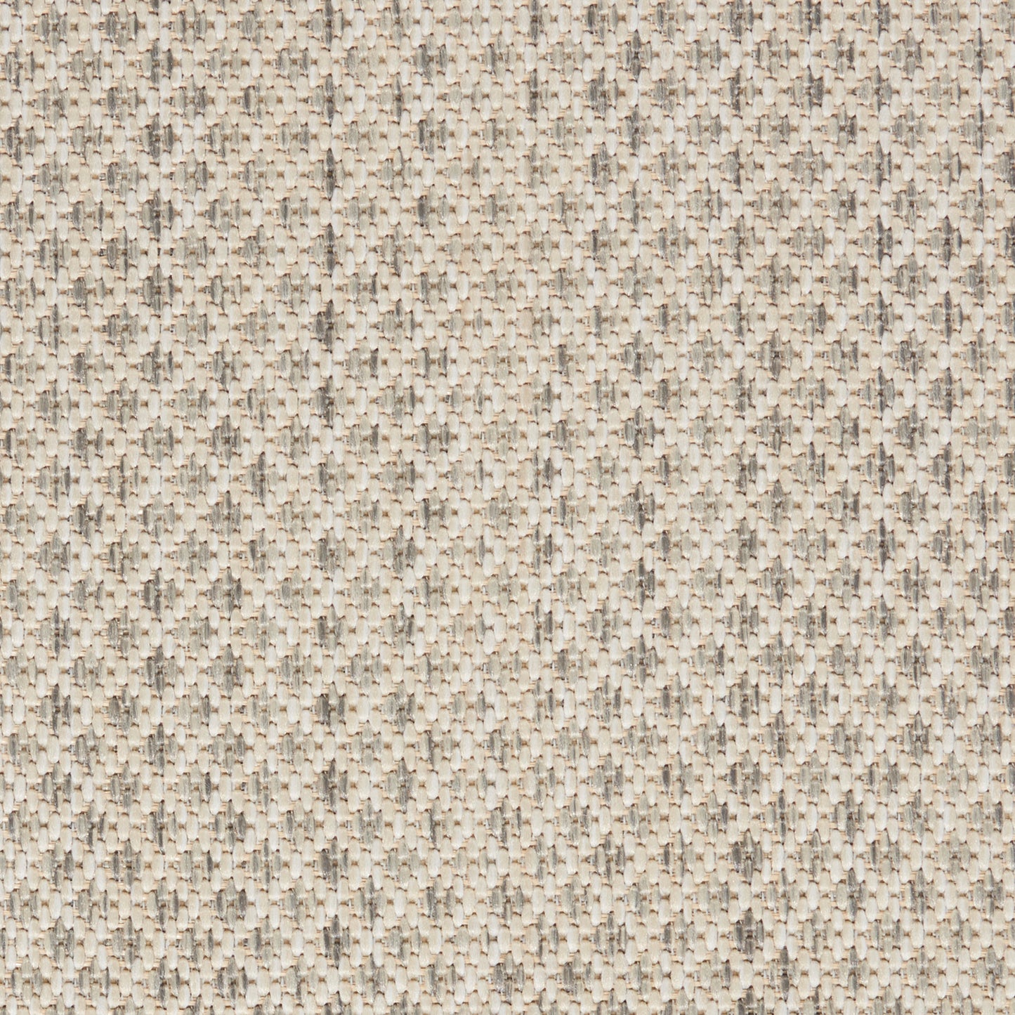 Nourison Courtyard 4' x Square Ivory/Silver Modern Rug