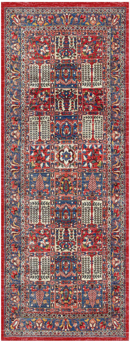 Nourison Fulton 1'10" x 5' Red Vintage Indoor Rug