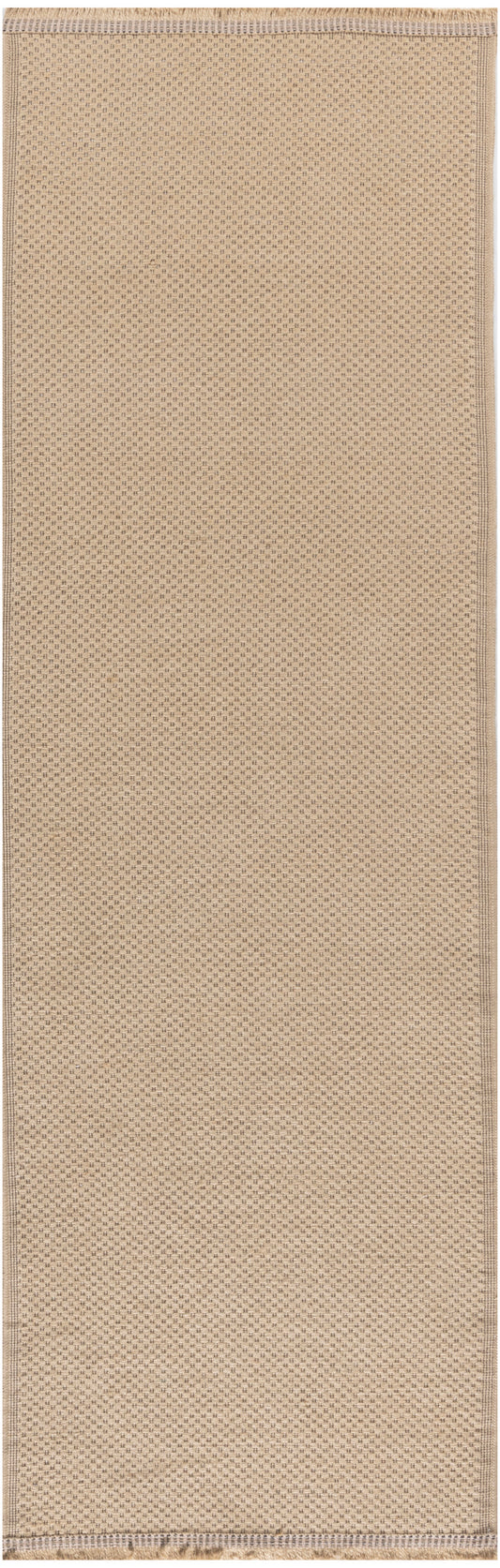 Nourison Washable Jute 2'3" x 7'6" Natural Modern Indoor Rug