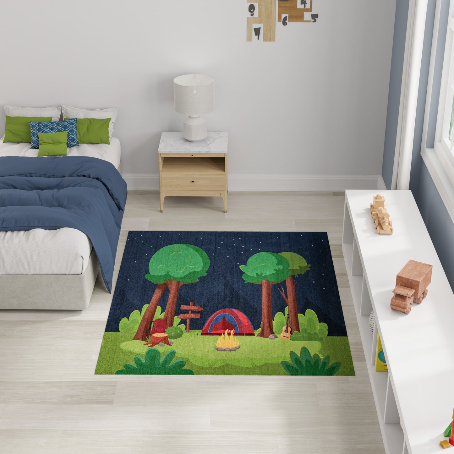 Nourison Imagination 5' x 7' Navy Multicolor Kids Indoor Rug