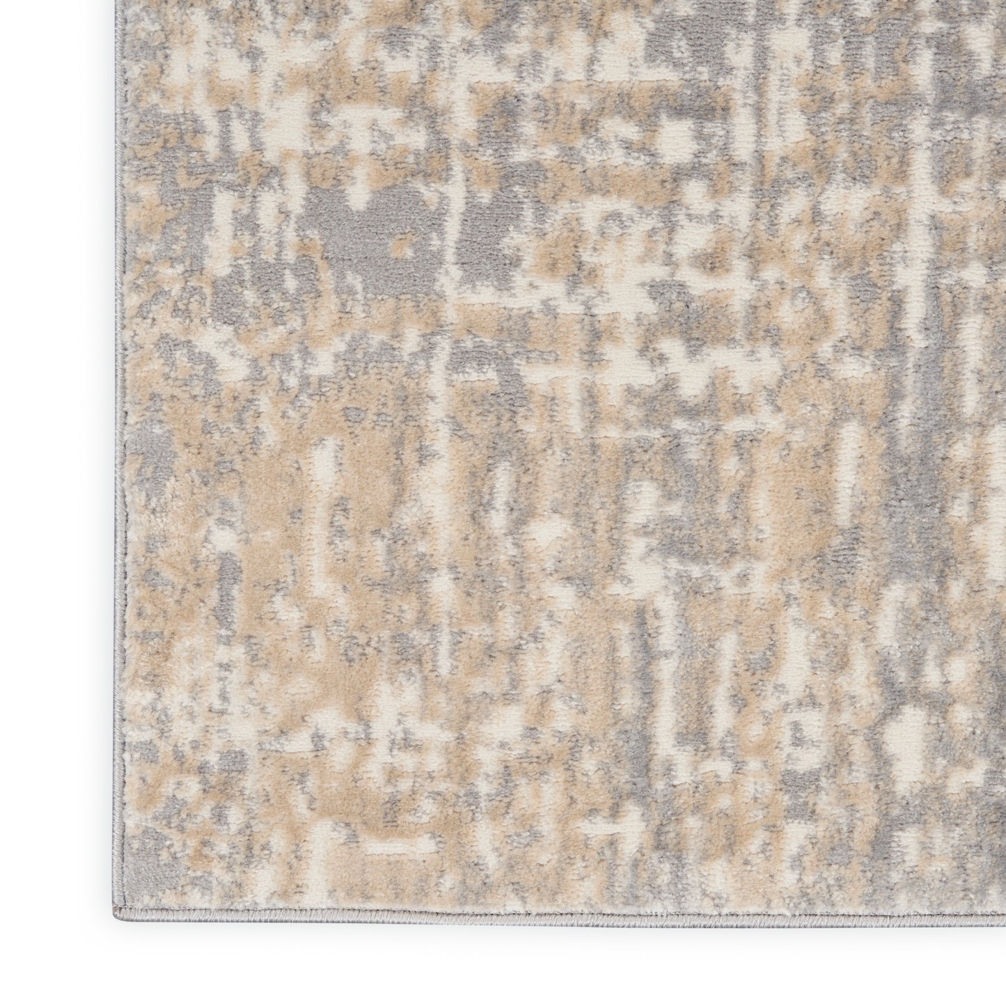 Calvin Klein CK005 Enchanting 2'3" x 7'3" Grey Beige Modern Indoor Rug