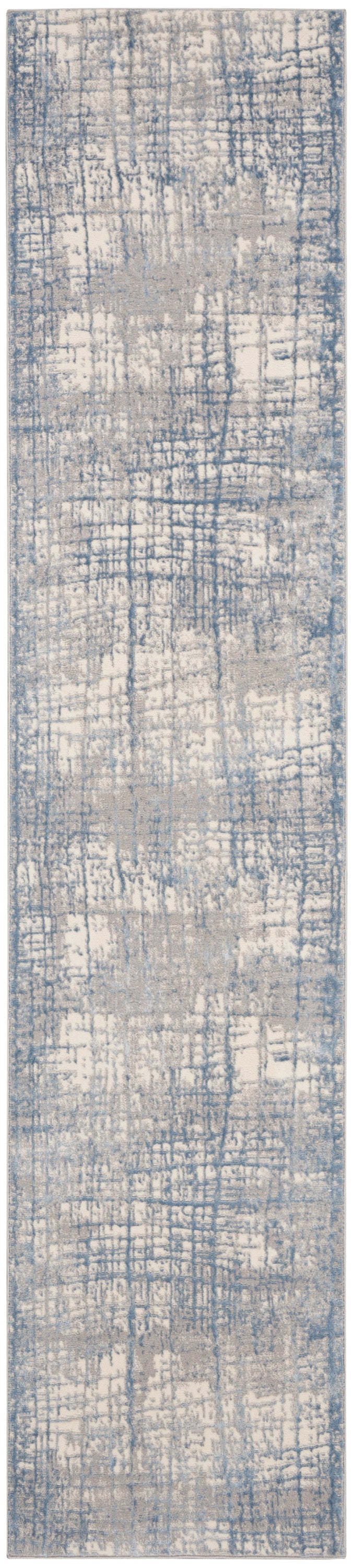 Calvin Klein CK950 Rush 2'3" x 10' Ivory Blue Modern Indoor Rug