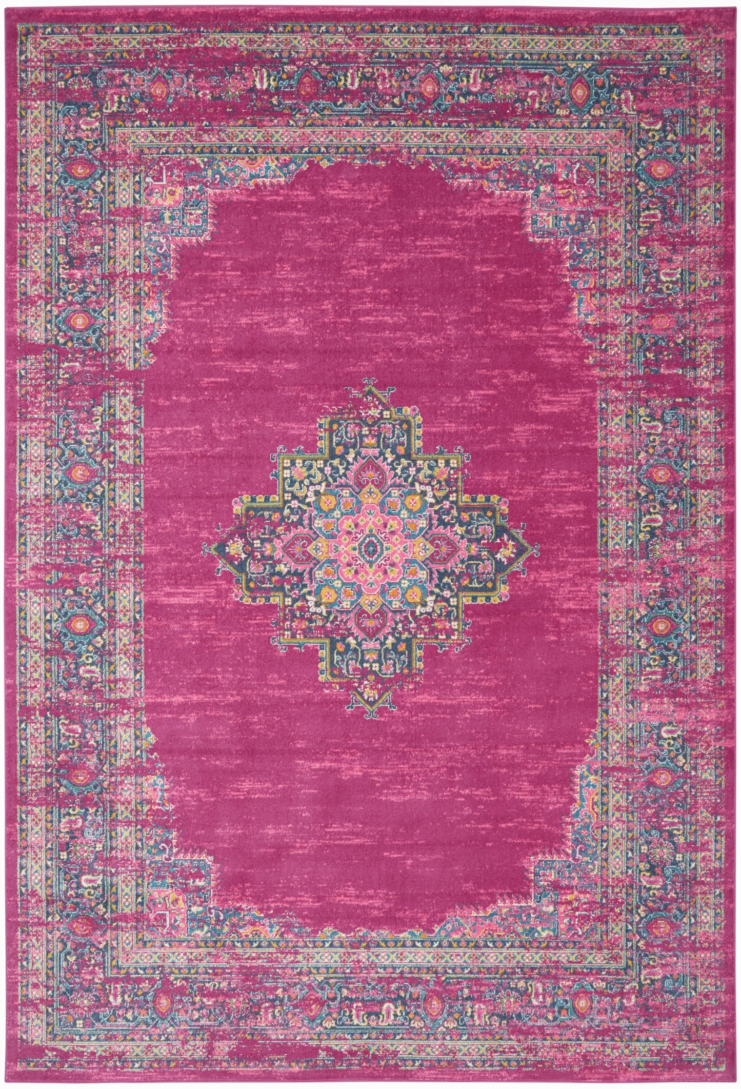 Nourison Passion 12' x 18' Fuchsia Bohemian Indoor Rug