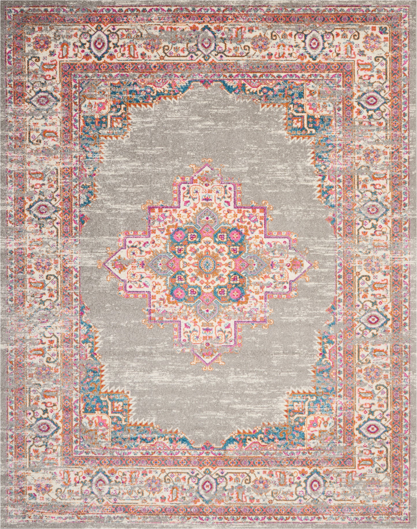 Nourison Passion 8' x 10' Grey Bohemian Indoor Rug