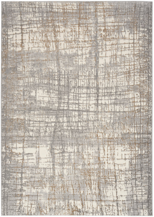 Calvin Klein CK950 Rush 5'3" x 7'3" Ivory Grey Modern Indoor Rug