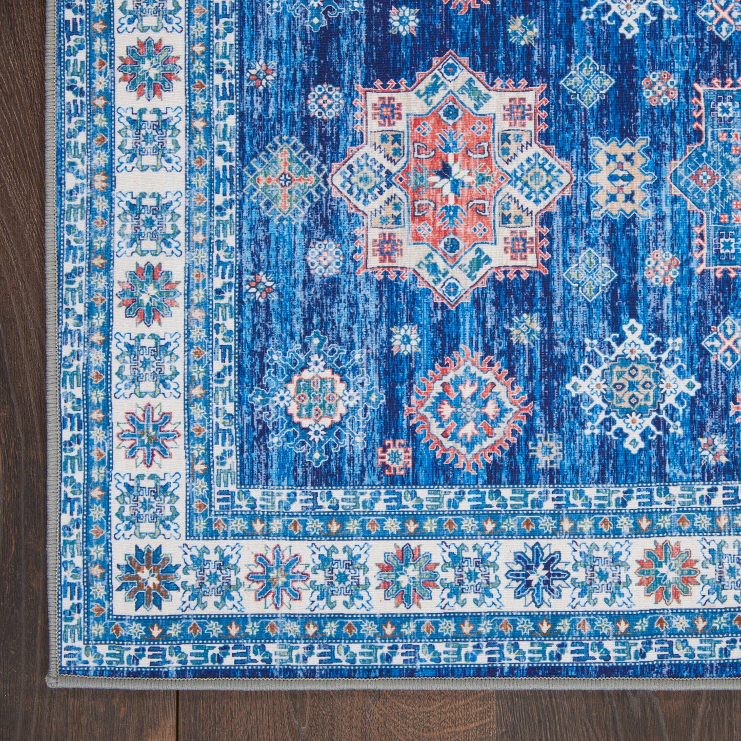 Nourison Fulton 1'10" x 5' Blue Vintage Indoor Rug