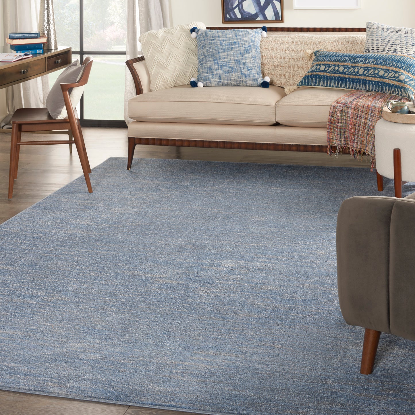 Nourison Nourison Essentials 8' x 10' Blue/Grey Outdoor Rug