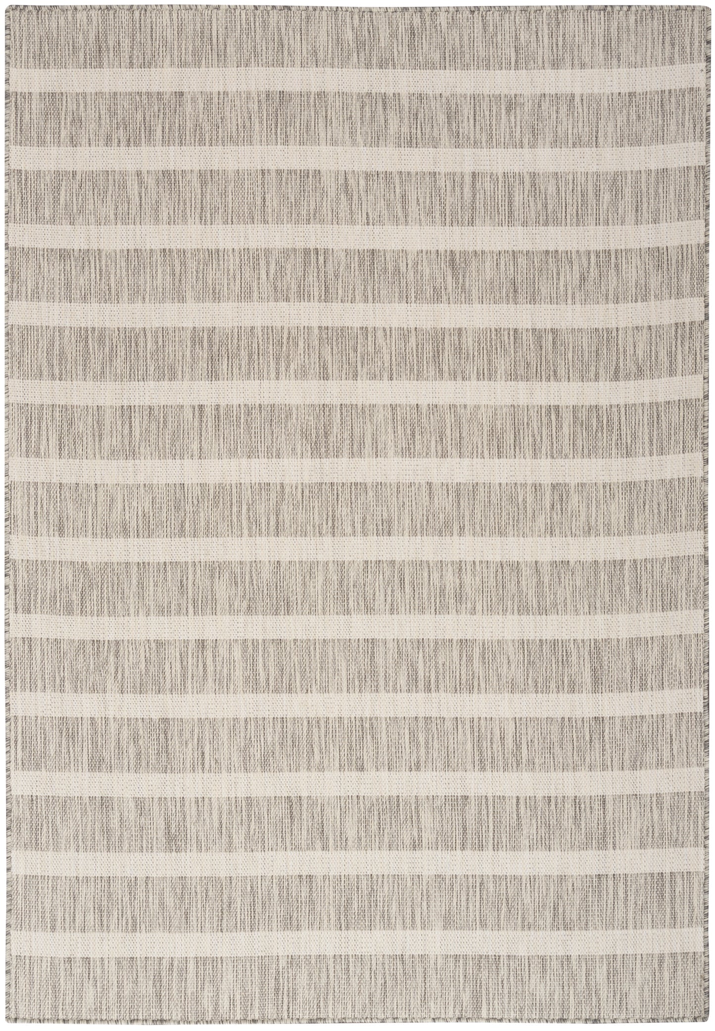 Nourison Positano 6' x 9' Grey Ivory Modern Rug