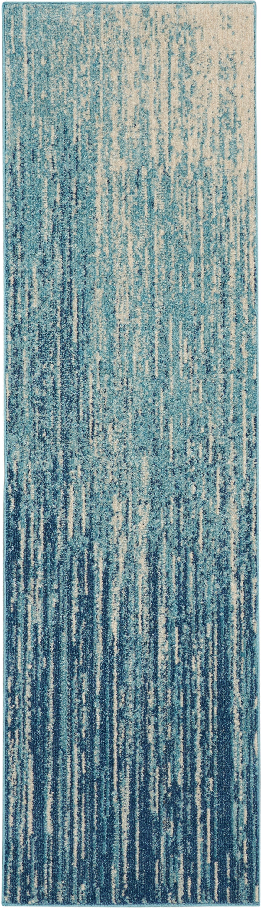 Nourison Passion 1'10" x 6' Navy/Light Blue Modern Indoor Rug